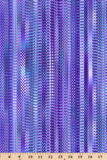 Purple tonal zipper stripes.  108 inch wide fabric Zipper ZSTR 4958 C by P and B Textiles.