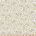 Grey Tossed Bee and Daisy Florals Fabric Honey Bee Farm BEE-CD2397 by Timeless Treasures.