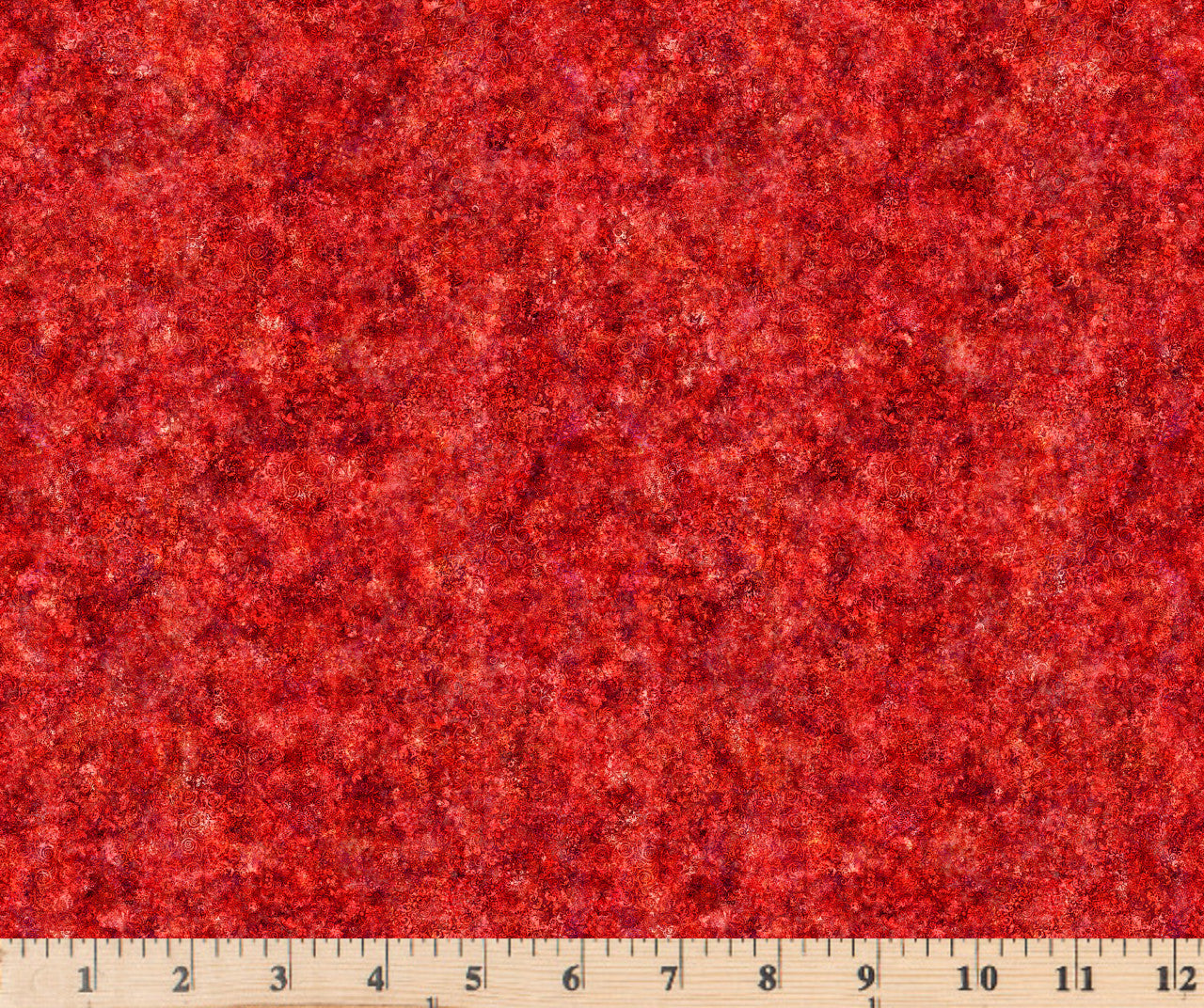 Red tonal textural fabric with floral design by Dan Morris for Quilting Treasures 29540 R.