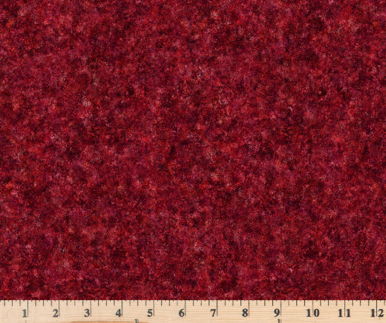 Maroon tonal textural fabric with floral design by Dan Morris for Quilting Treasures 29540 M.