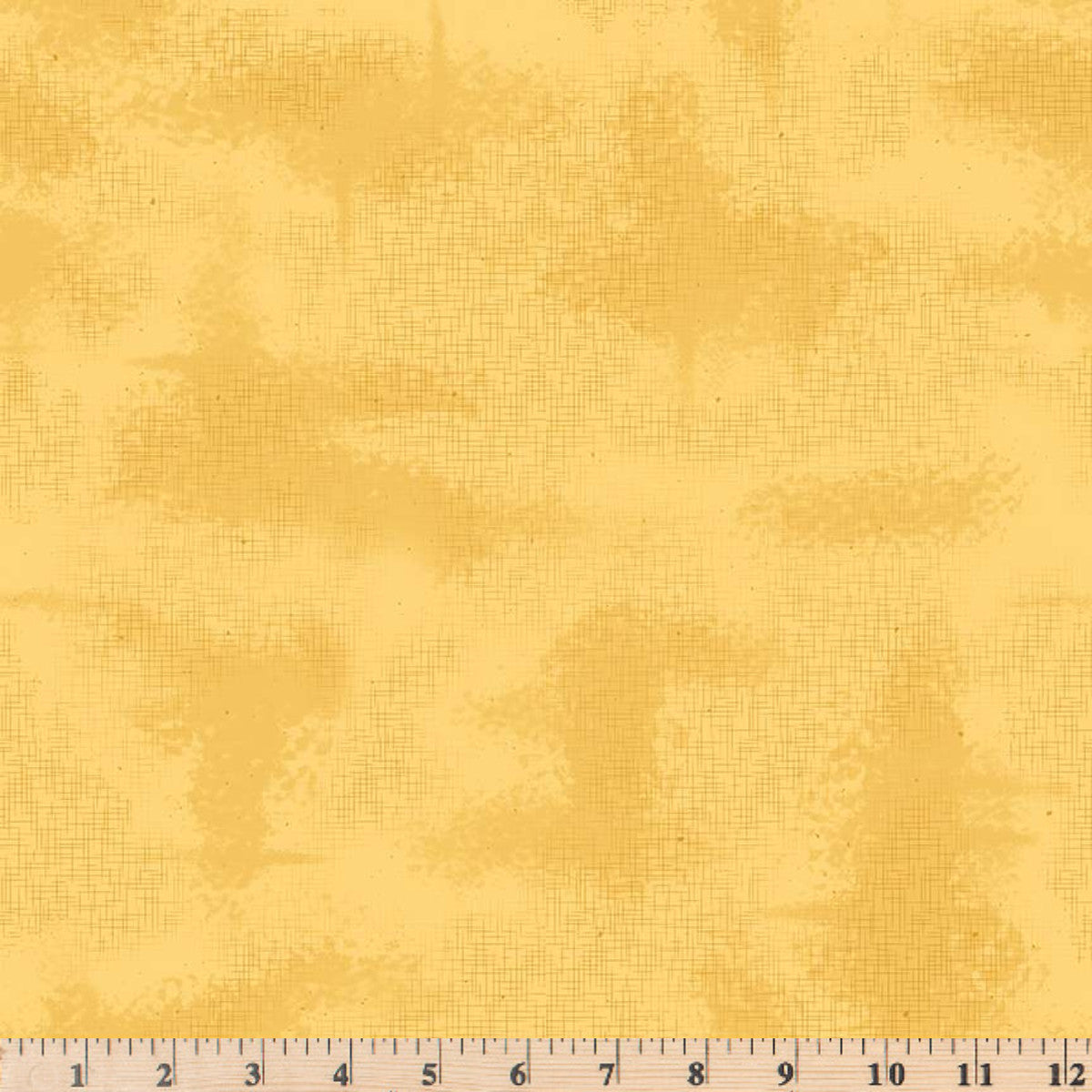 Maize tonal fabric with thin, crosshatched lines and scattered specks.  Riley Blake Shabby Collection C601