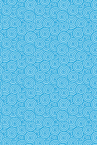 Blue tonal swirls allover 100% cotton fabric.  Barnyard Rules Meadow Swirls Blue.